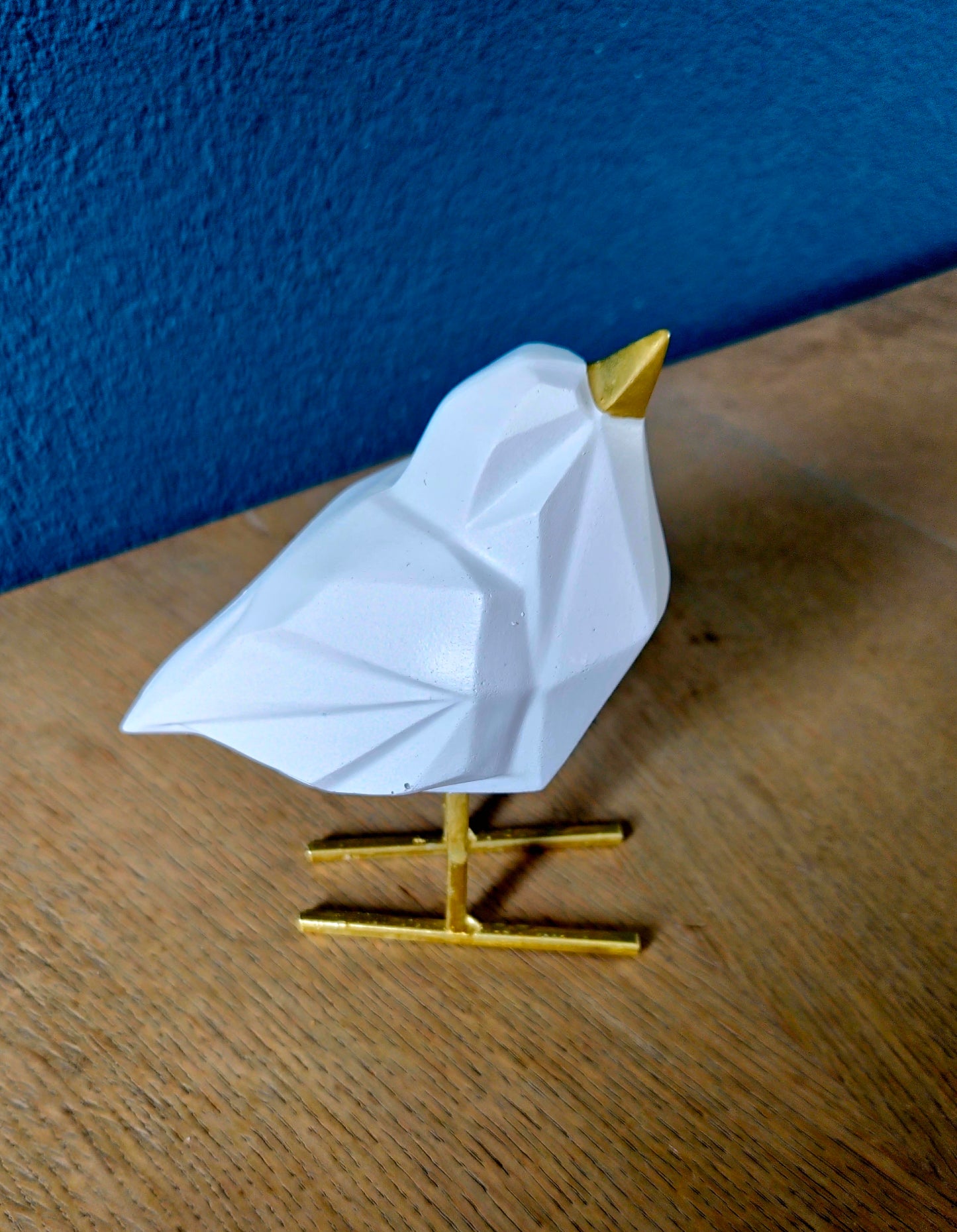 Vogel met origami-look